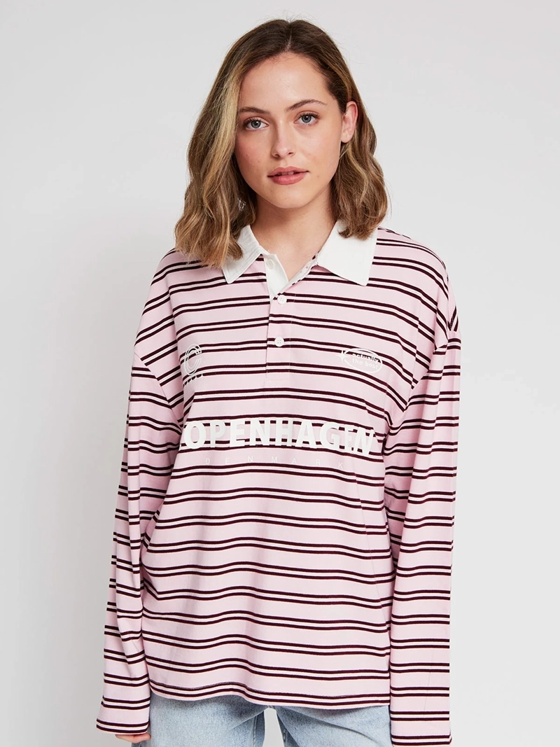 POLERA MUJER INDEX ALGODÓN MANGA LARGA RAYAS - 2