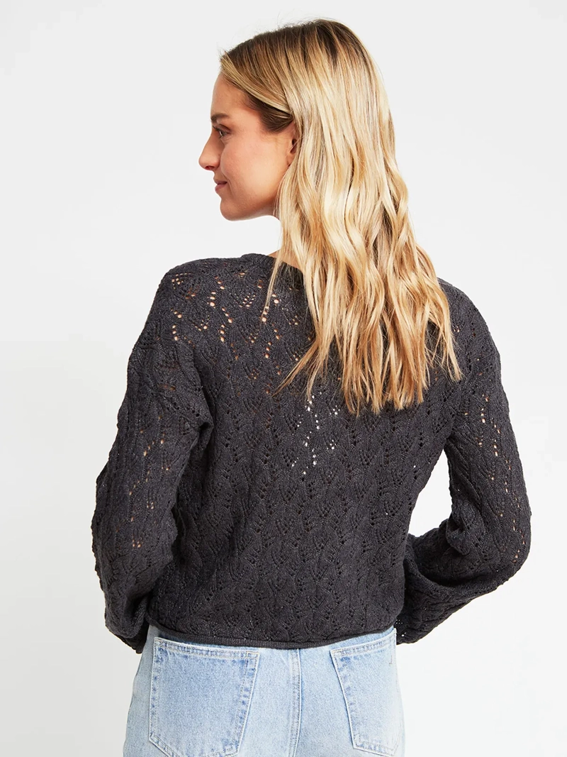 SWEATER MUJER INDEX ALGODÓN MANGA LARGA CALADO - 2