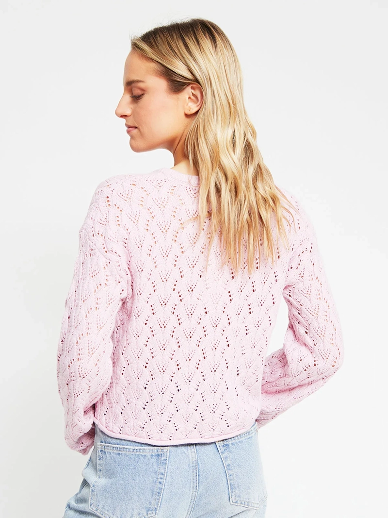 SWEATER MUJER INDEX ALGODÓN MANGA LARGA CALADO - 2