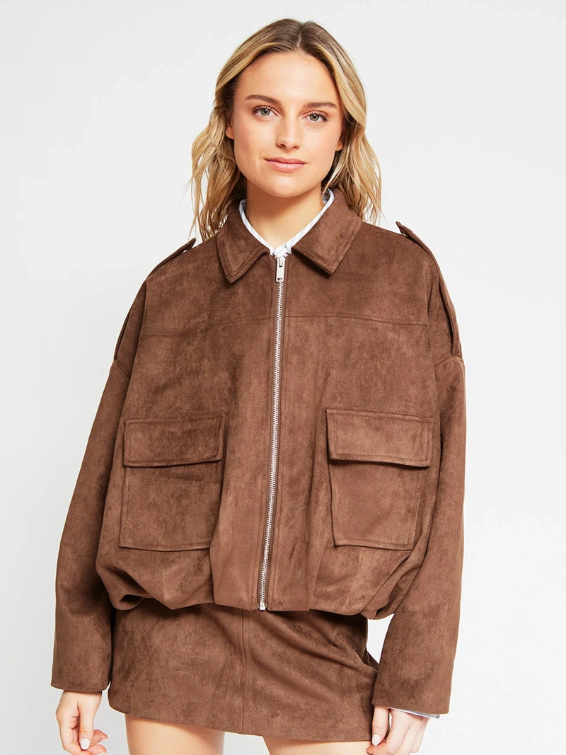 CHAQUETA MUJER INDEX CORTA SUEDE - 2