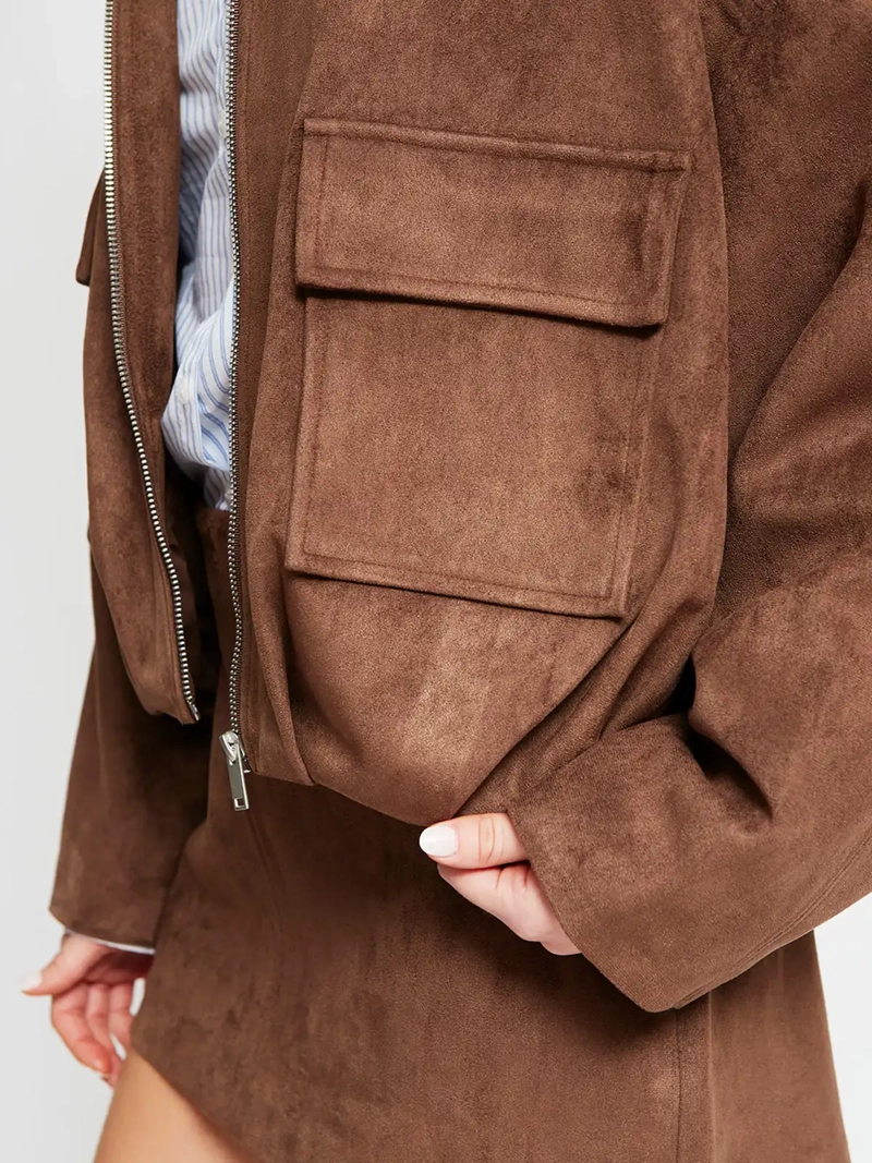 CHAQUETA MUJER INDEX CORTA SUEDE - 4