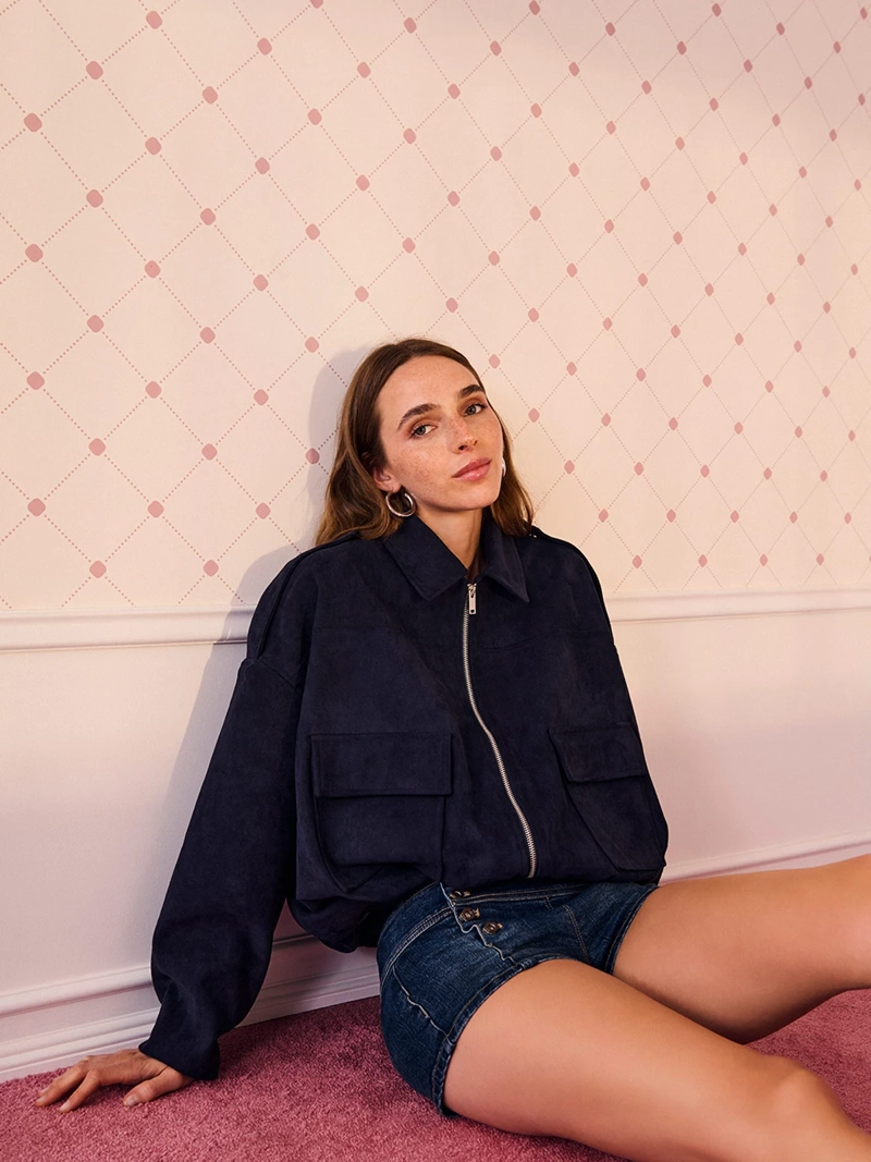CHAQUETA MUJER INDEX CORTA SUEDE - 1