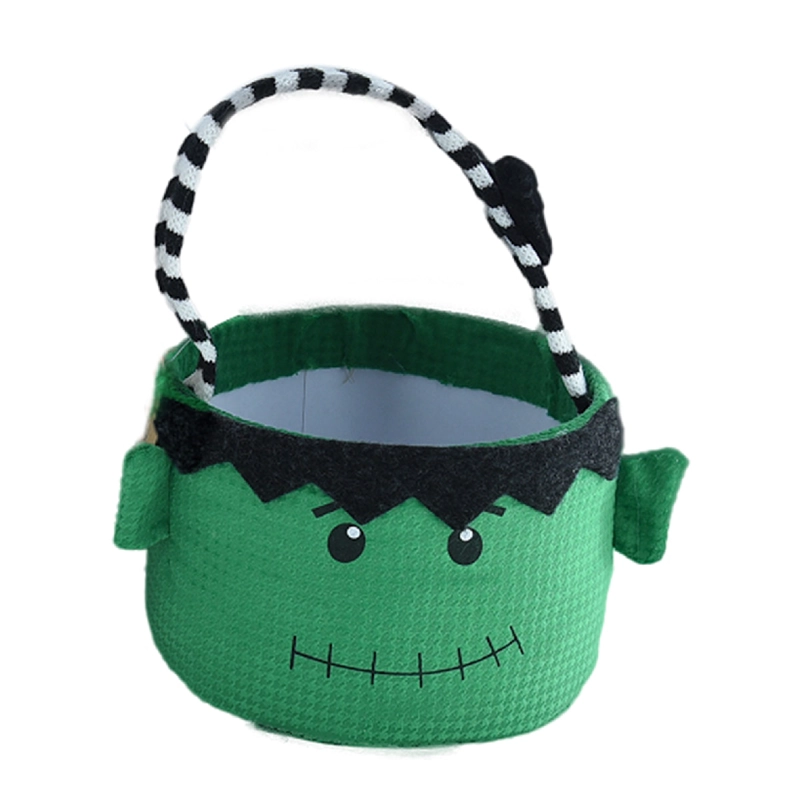 ADORNO HALLOWEEN RIPLEY HOME CANASTA DULCES MOUNSTRO VERDE - 1