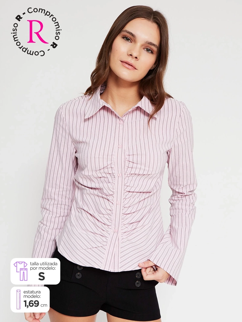 BLUSA MUJER INDEX ALGODÓN MANGA LARGA