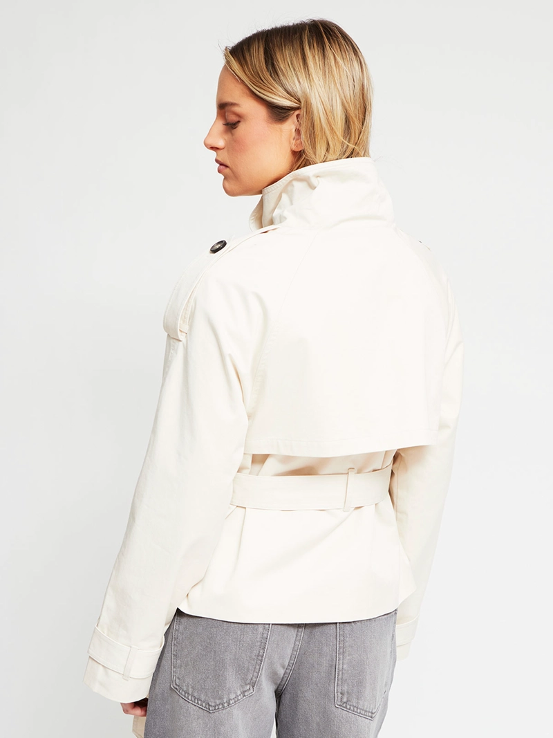 CHAQUETA MUJER INDEX ALGODÓN TRENCH AMARRA - 3