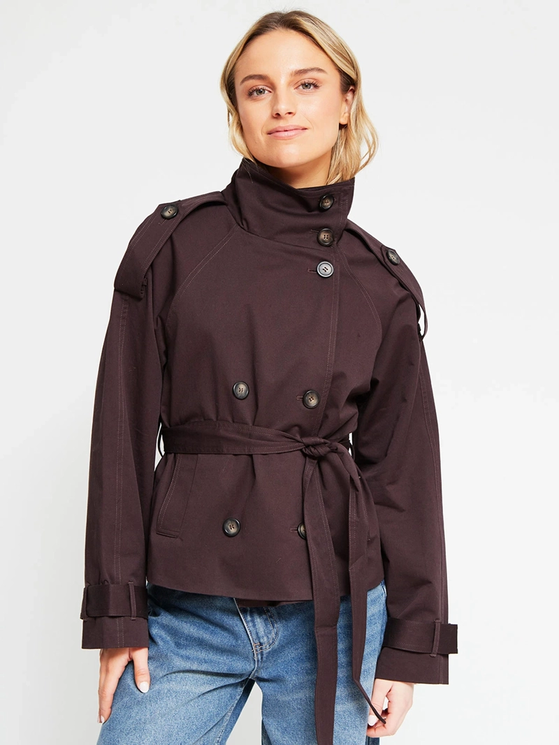 CHAQUETA MUJER INDEX ALGODÓN TRENCH AMARRA - 2