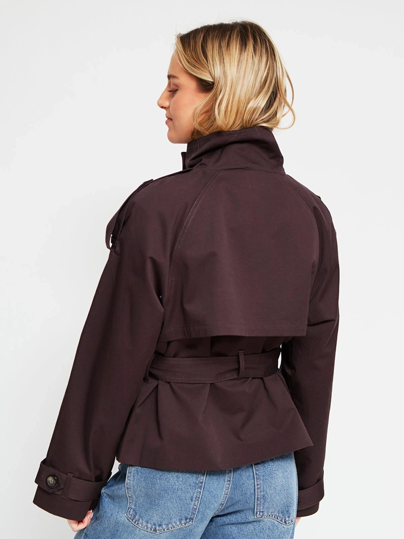CHAQUETA MUJER INDEX ALGODÓN TRENCH AMARRA - 3