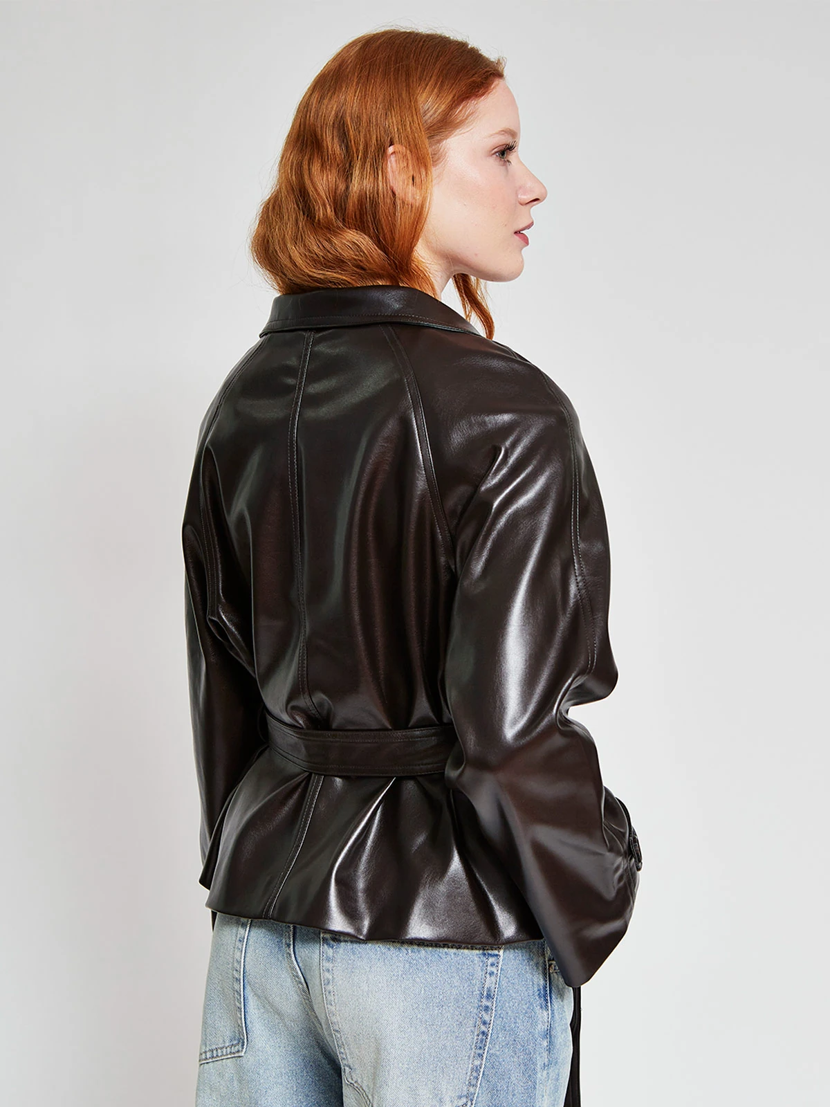 CHAQUETA MUJER INDEX TRENCH EFECTO CUERO - 3