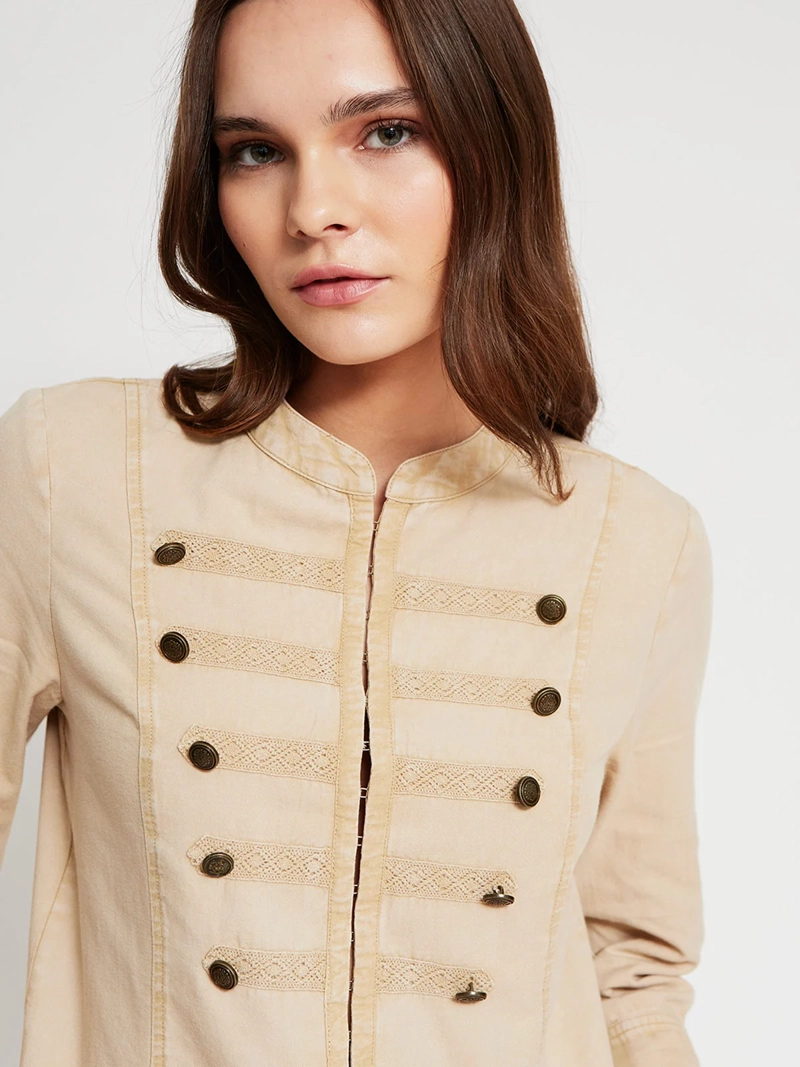 BLUSA MUJER INDEX ALGODÓN MANGA LARGA BOTONES - 3