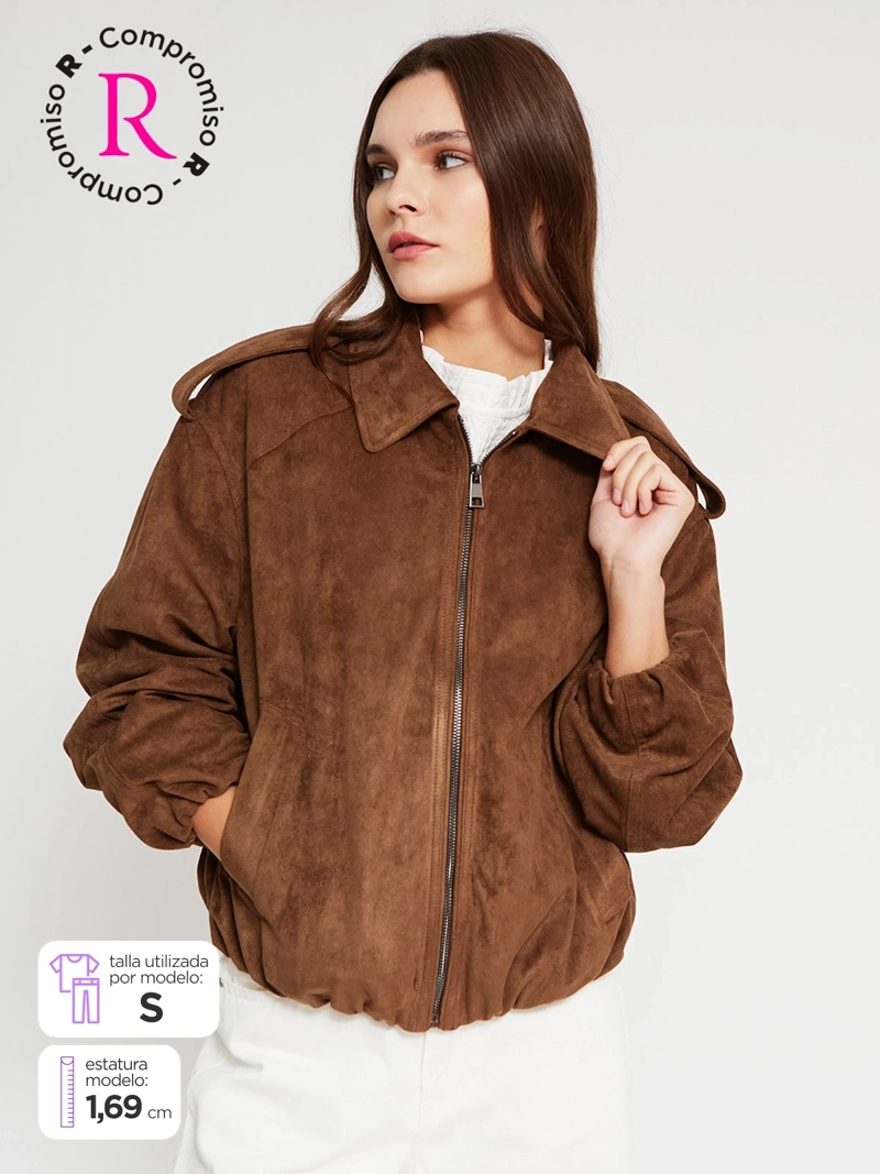 CHAQUETA MUJER INDEX SUEDE CORTA