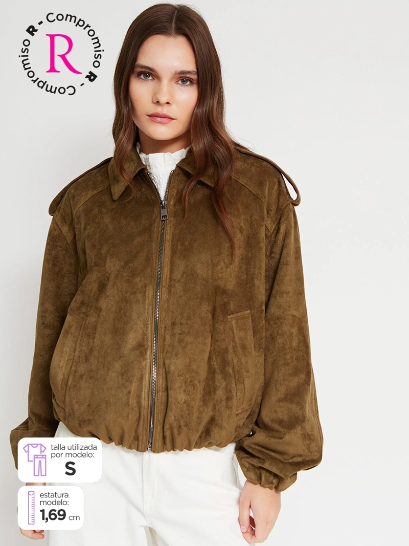 CHAQUETA MUJER INDEX SUEDE CORTA