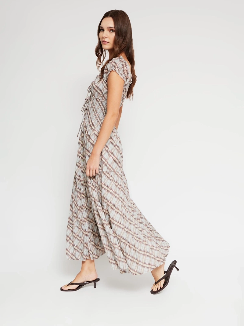 VESTIDO MUJER INDEX ALGODÓN LARGO PRINT - 2
