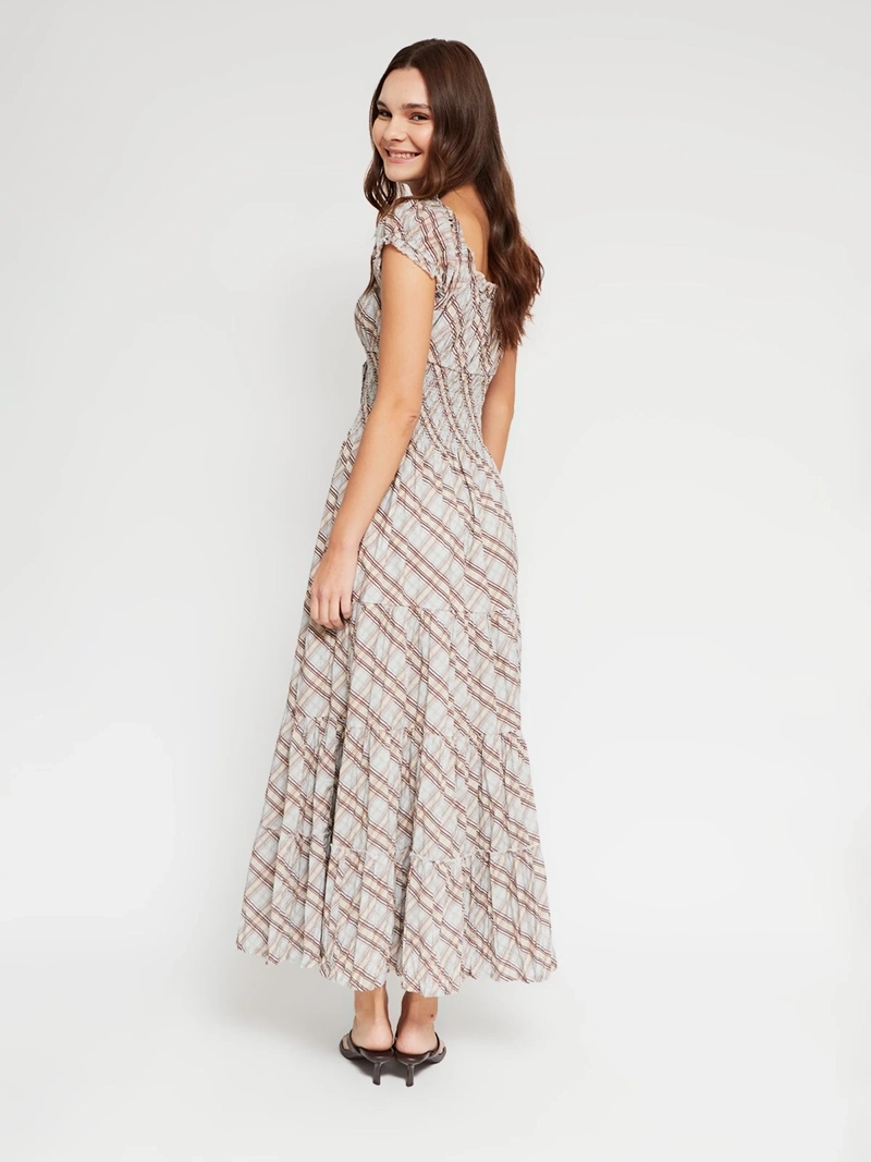 VESTIDO MUJER INDEX ALGODÓN LARGO PRINT - 3