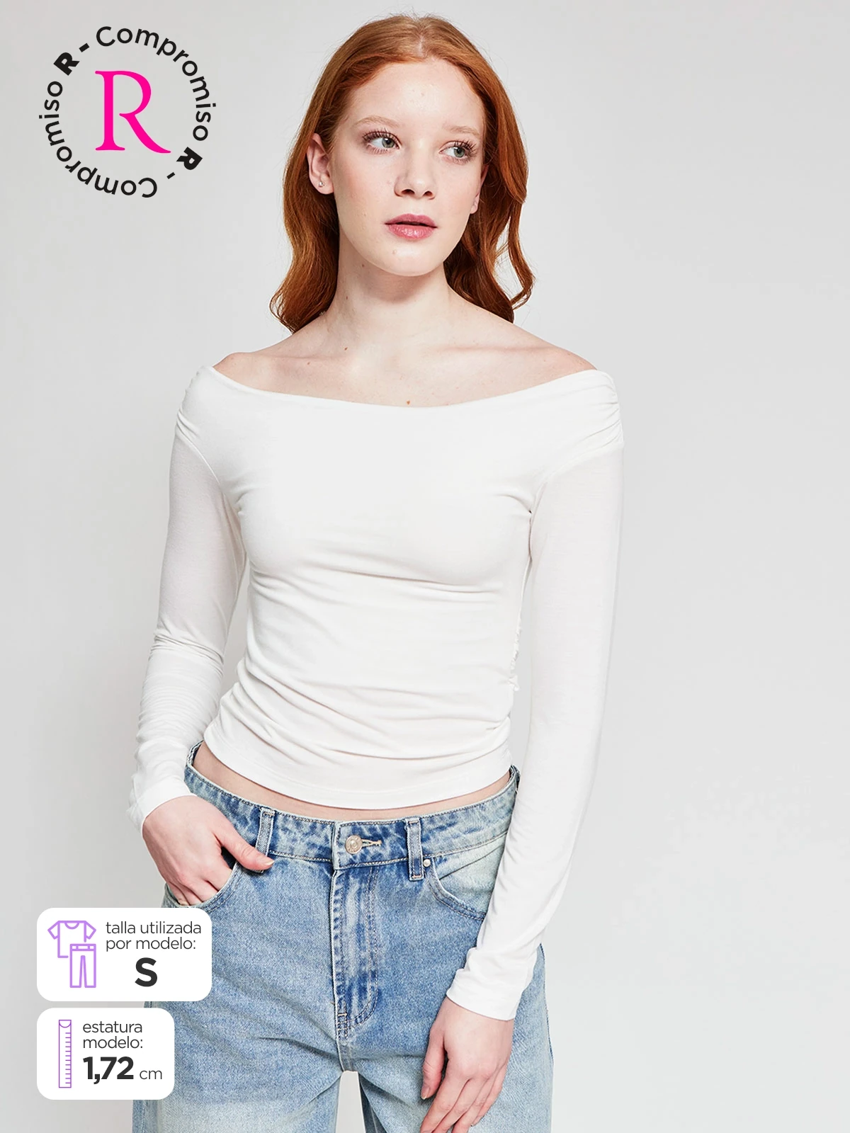 POLERA MUJER INDEX MANGA LARGA ASIMÉTRICA - 1