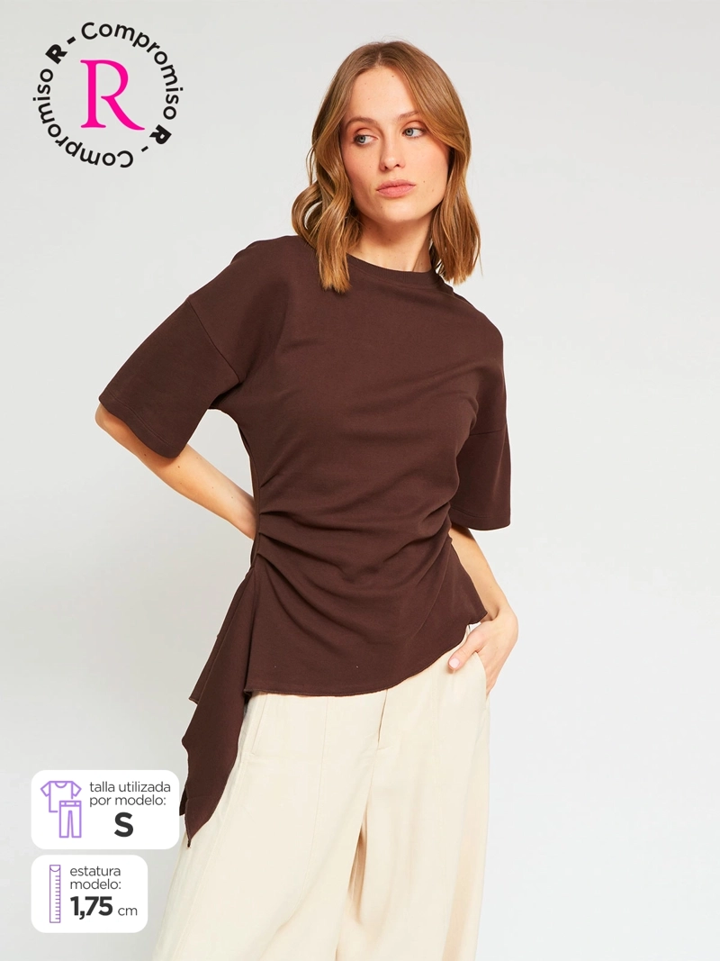 POLERA MUJER INDEX ALGODÓN MANGA CORTA - 1