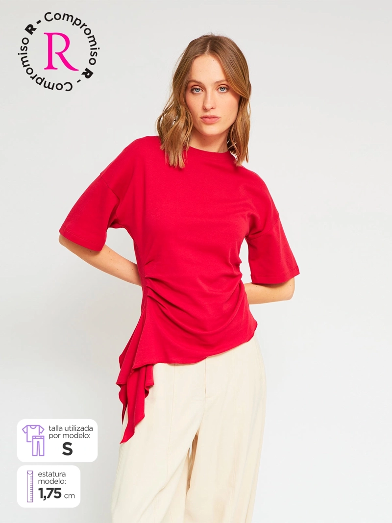 POLERA MUJER INDEX ALGODÓN MANGA CORTA - 1