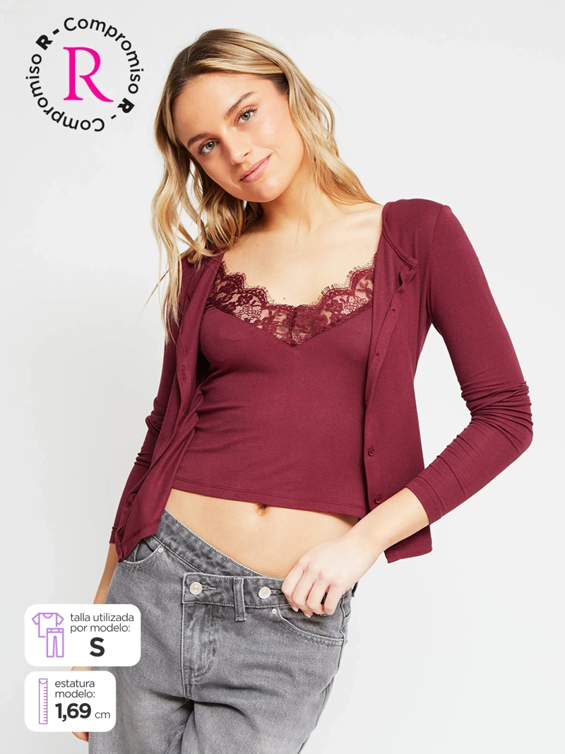 POLERA MUJER INDEX ALGODÓN MANGA LARGA - 1