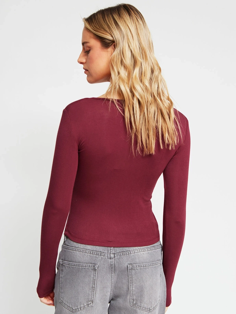 POLERA MUJER INDEX ALGODÓN MANGA LARGA - 3