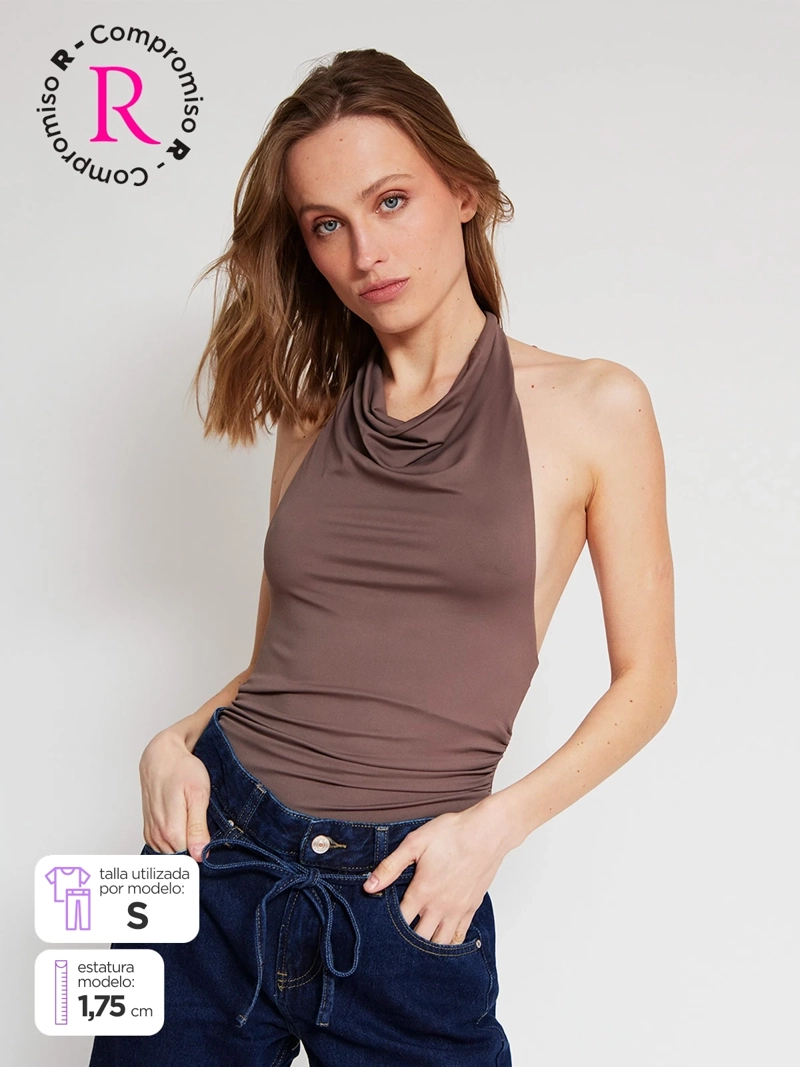 BODY MUJER INDEX SIN MANGAS HALTER