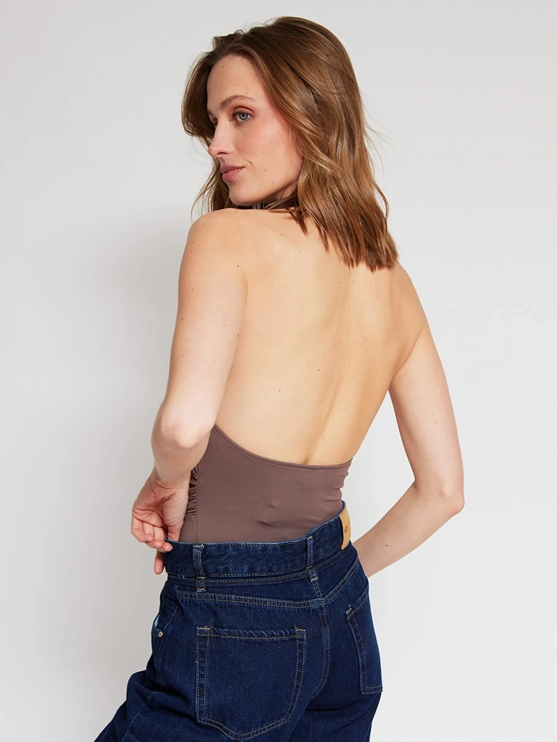 BODY MUJER INDEX SIN MANGAS HALTER - 2