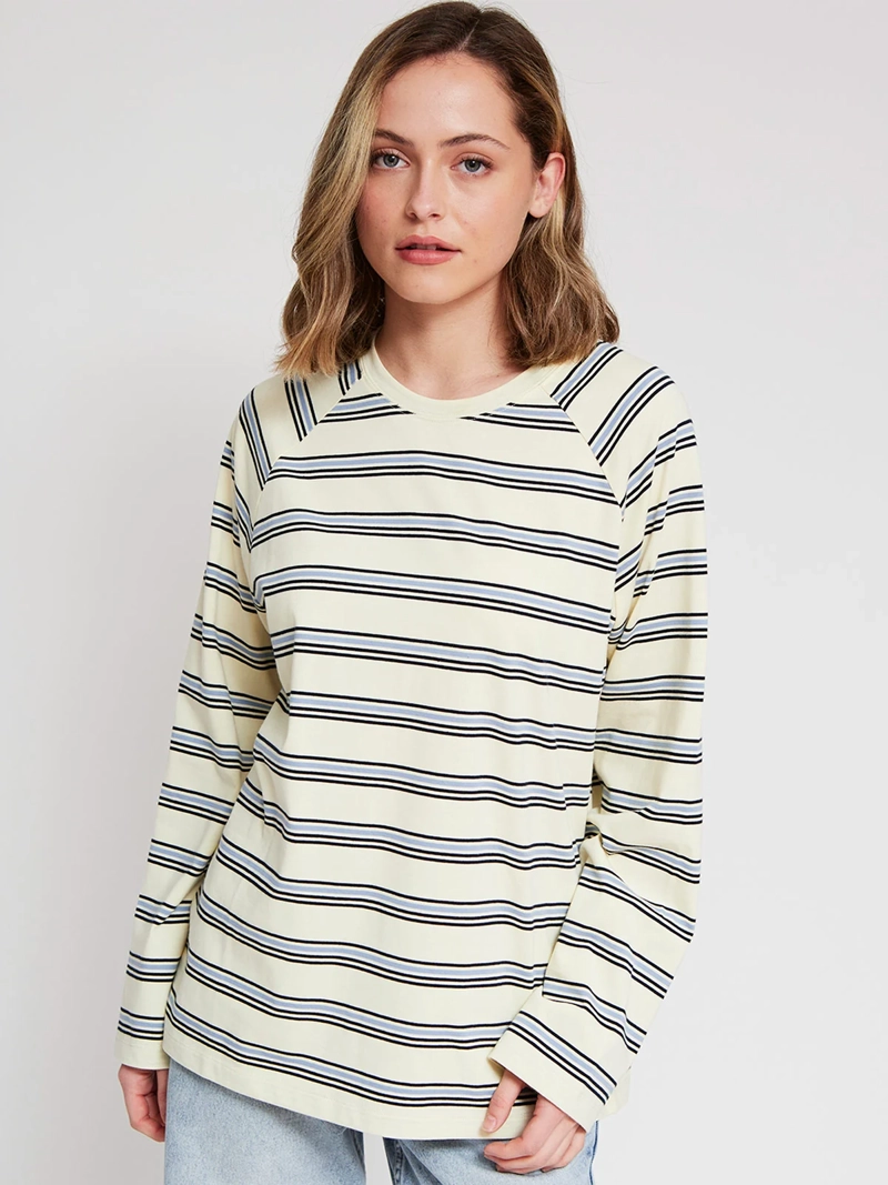 POLERA MUJER INDEX ALGODÓN MANGA LARGA RAYAS - 2