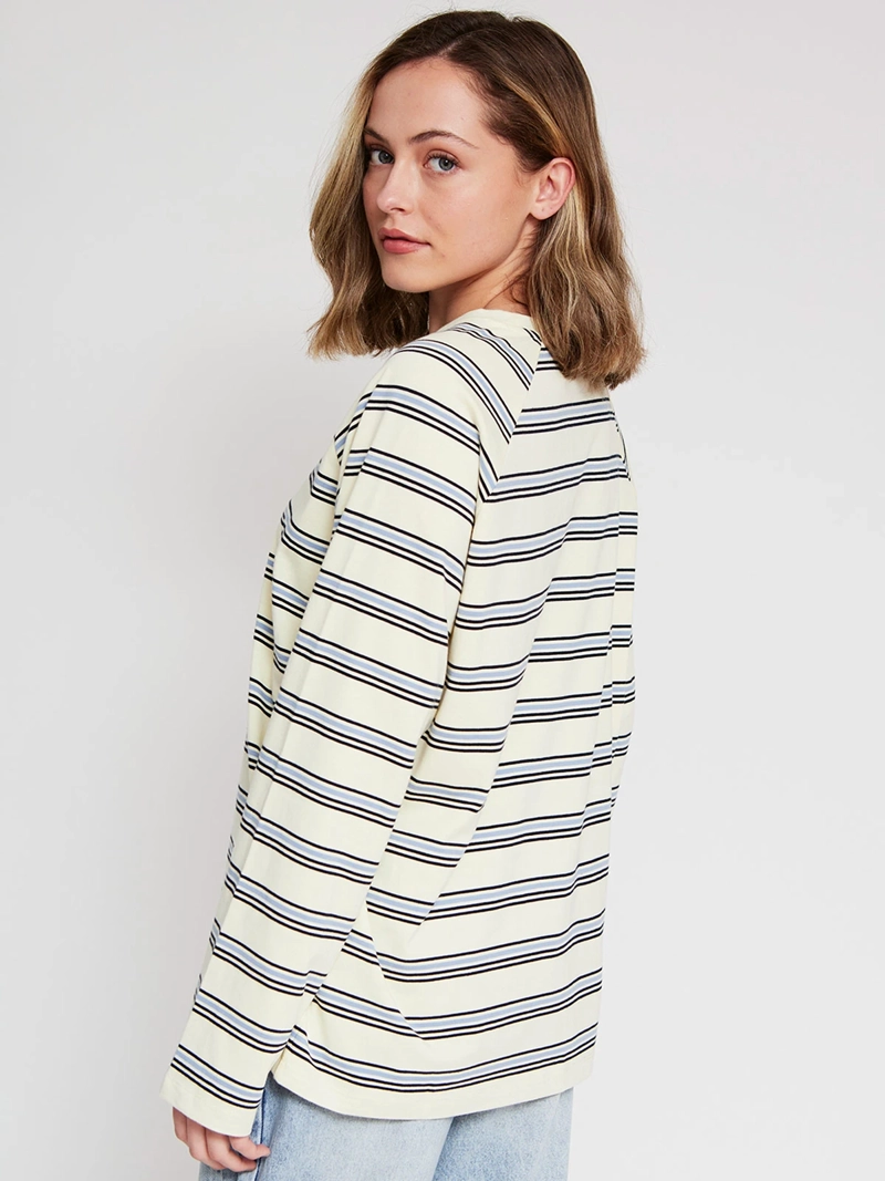 POLERA MUJER INDEX ALGODÓN MANGA LARGA RAYAS - 3