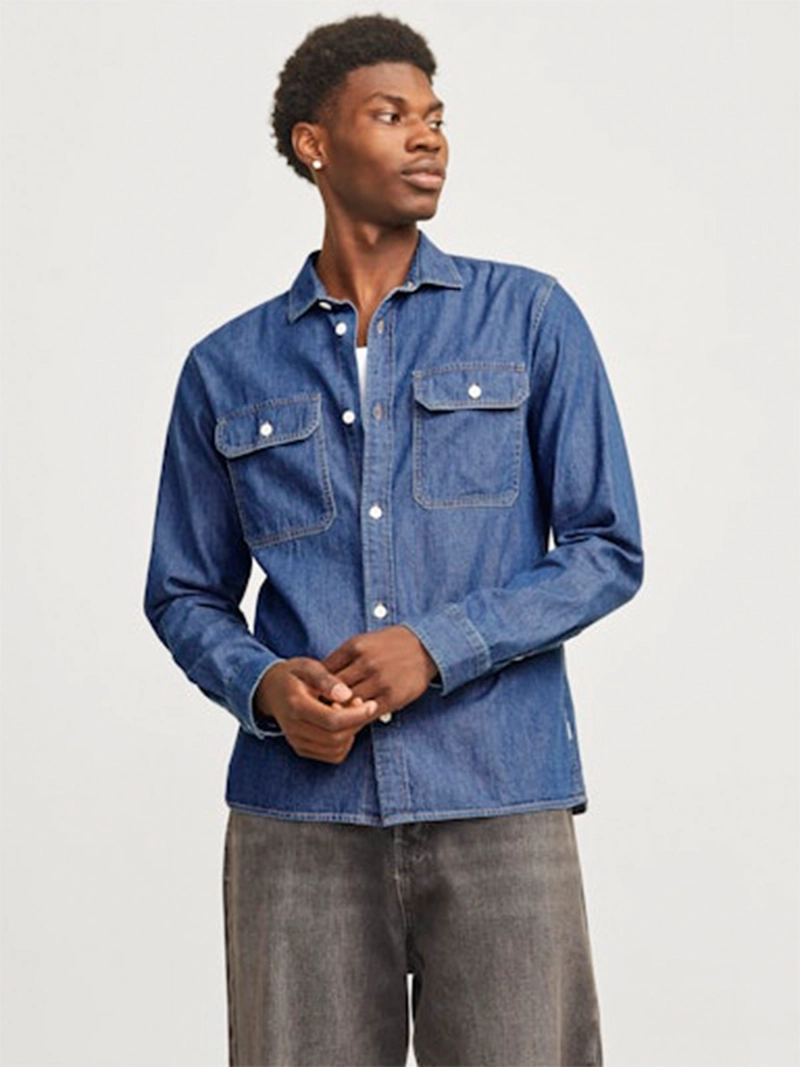 CAMISA HOMBRE JACK & JONES ALGODÓN MANGA LARGA - 1