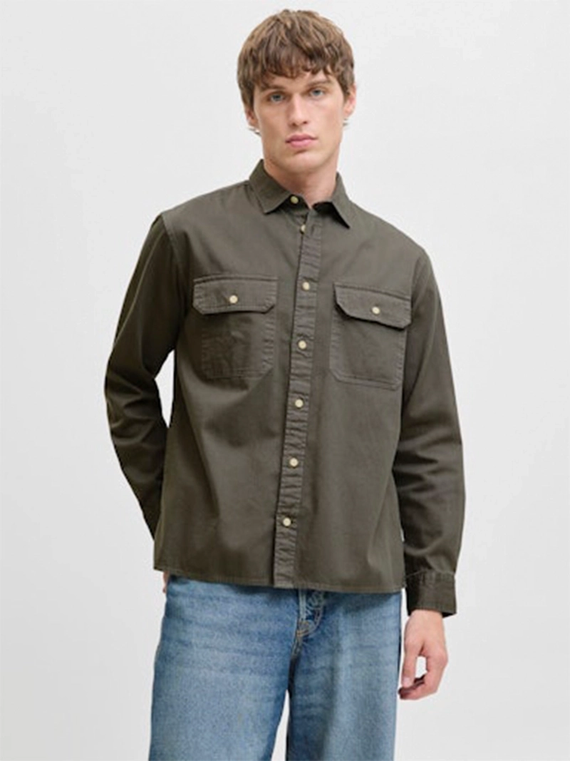 CAMISA HOMBRE JACK & JONES ALGODÓN MANGA LARGA - 1