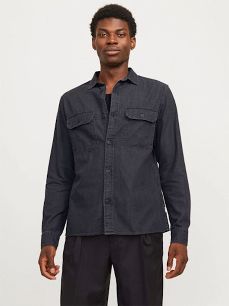 CAMISA HOMBRE JACK & JONES ALGODÓN MANGA LARGA - 1