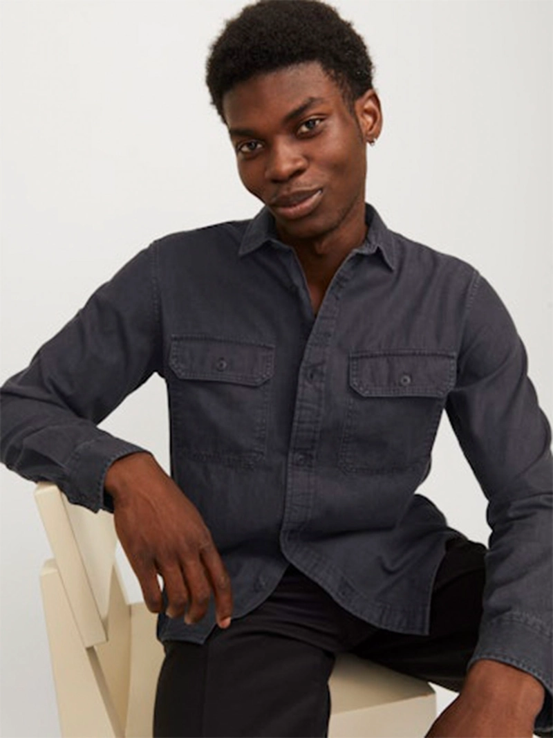 CAMISA HOMBRE JACK & JONES ALGODÓN MANGA LARGA - 3