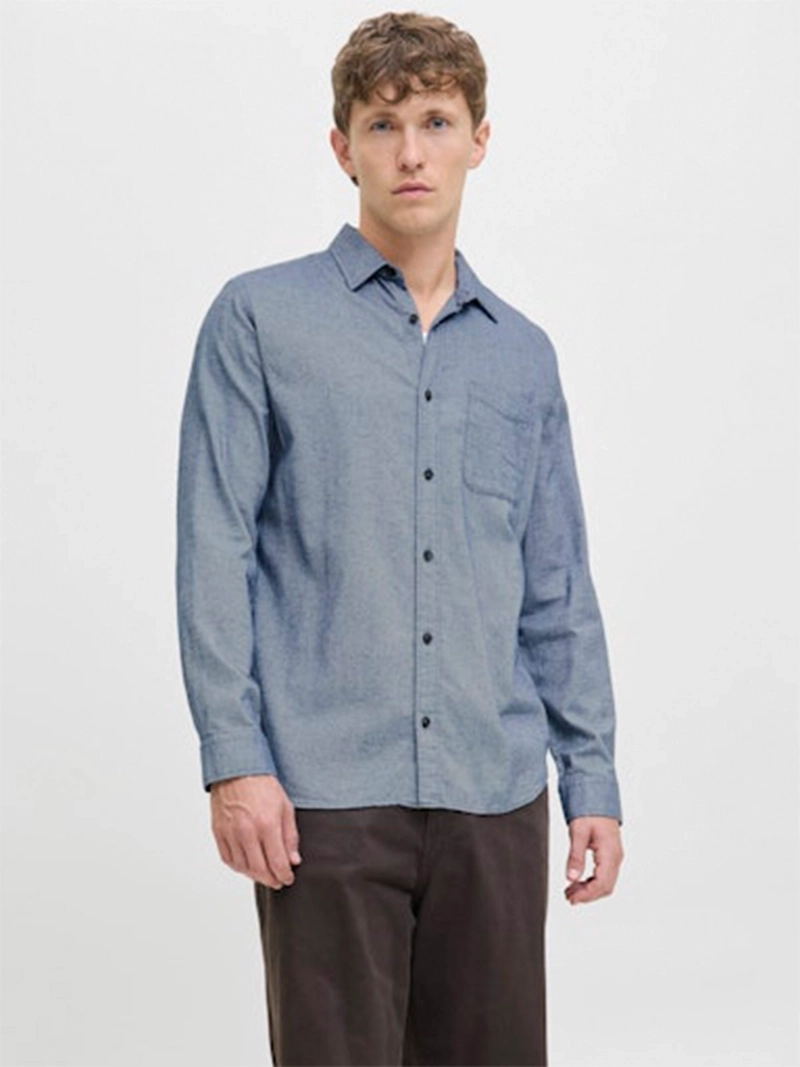 CAMISA HOMBRE JACK & JONES ALGODÓN MANGA LARGA - 1