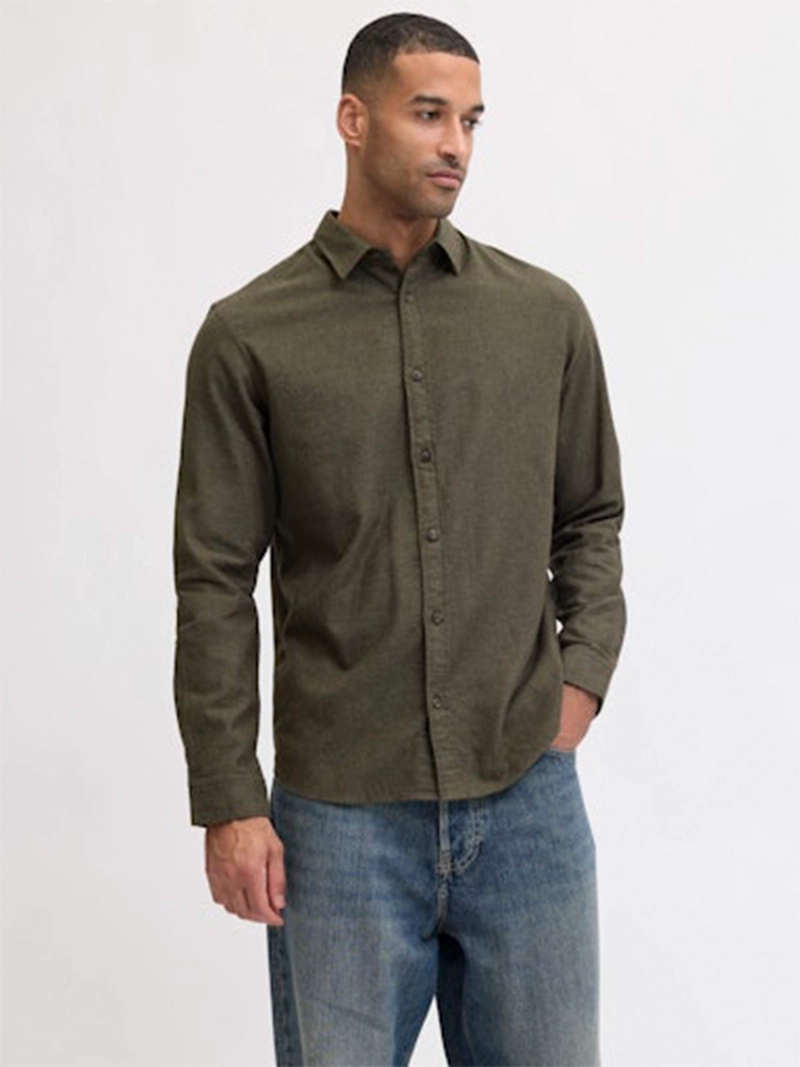 CAMISA HOMBRE JACK & JONES ALGODÓN MANGA LARGA - 1