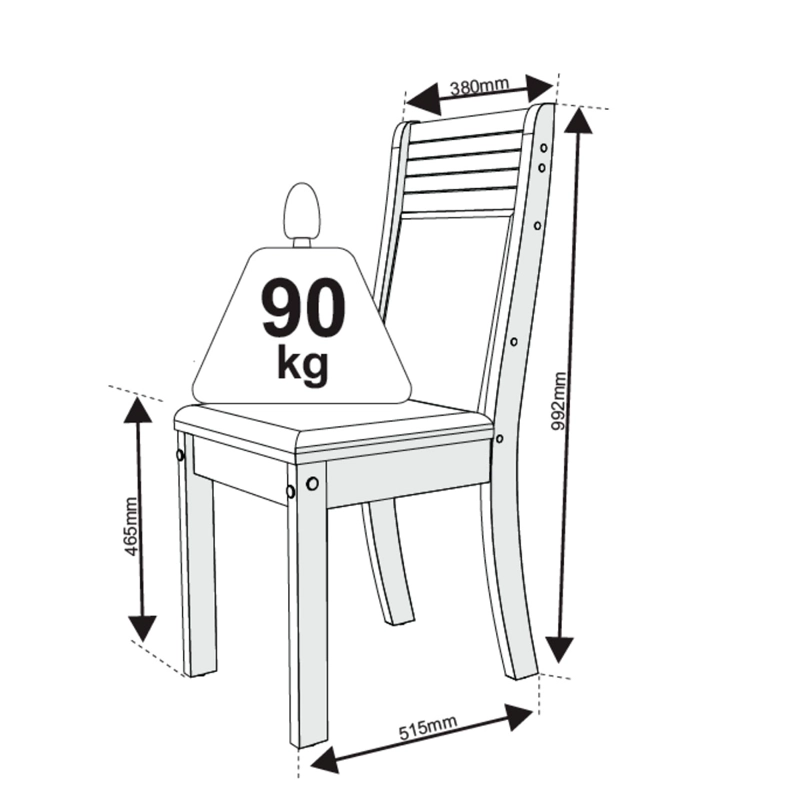 JUEGO DE COMEDOR DI PORETTI DESIGN ANITERE 8 SILLAS CAFÉ CLARO - 6