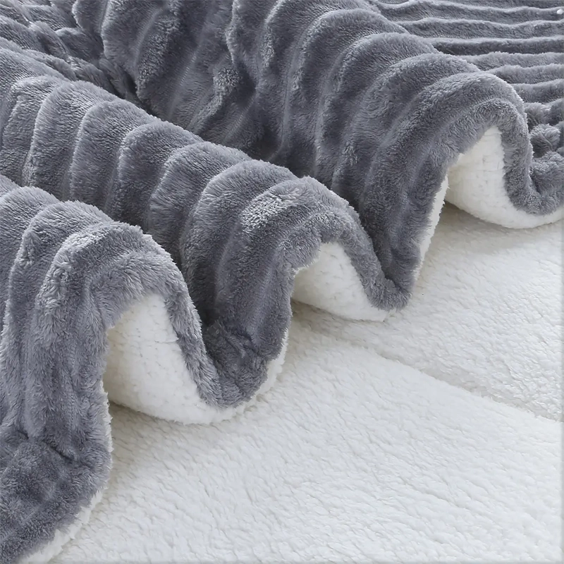 PLUMÓN ANDES STRIPE 1.5 PLAZAS GRIS - 3