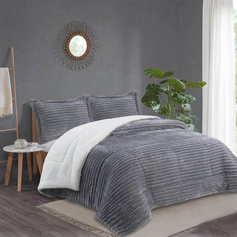 PLUMÓN ANDES STRIPE KING GRIS - 1