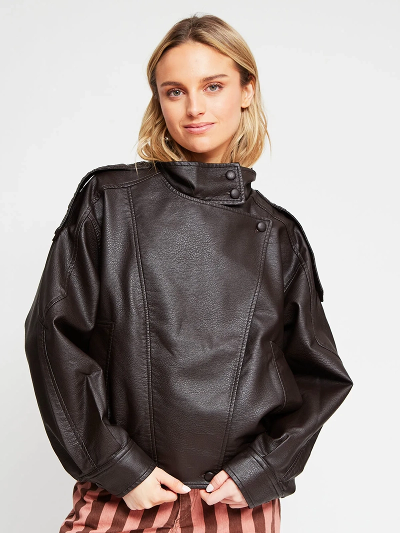 CHAQUETA MUJER INDEX OVERSIZE SOLAPA CUELLO - 2