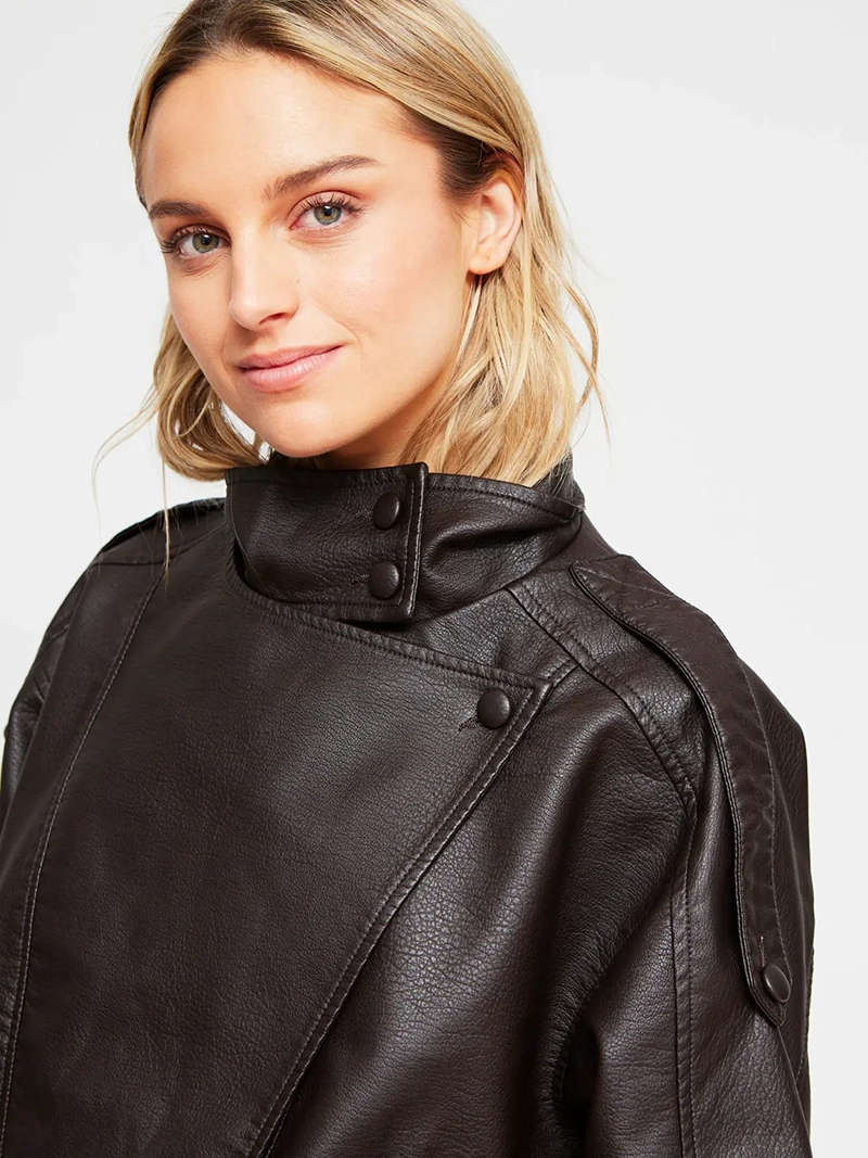CHAQUETA MUJER INDEX OVERSIZE SOLAPA CUELLO - 4