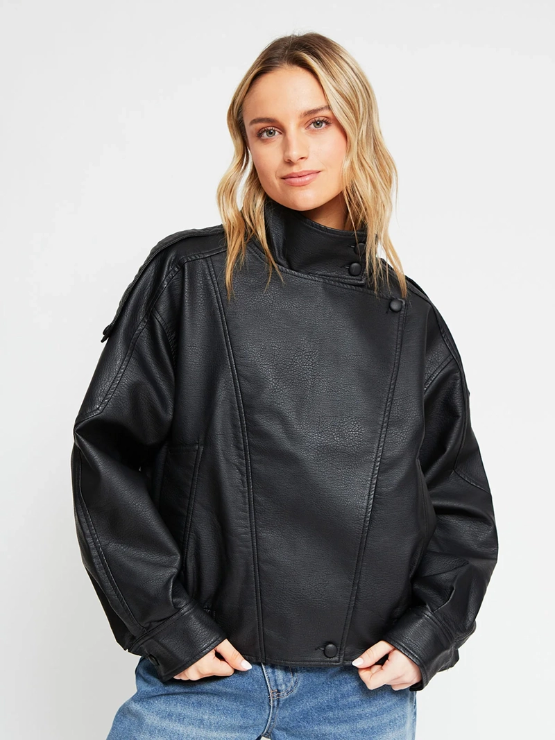 CHAQUETA MUJER INDEX OVERSIZE SOLAPA CUELLO - 2