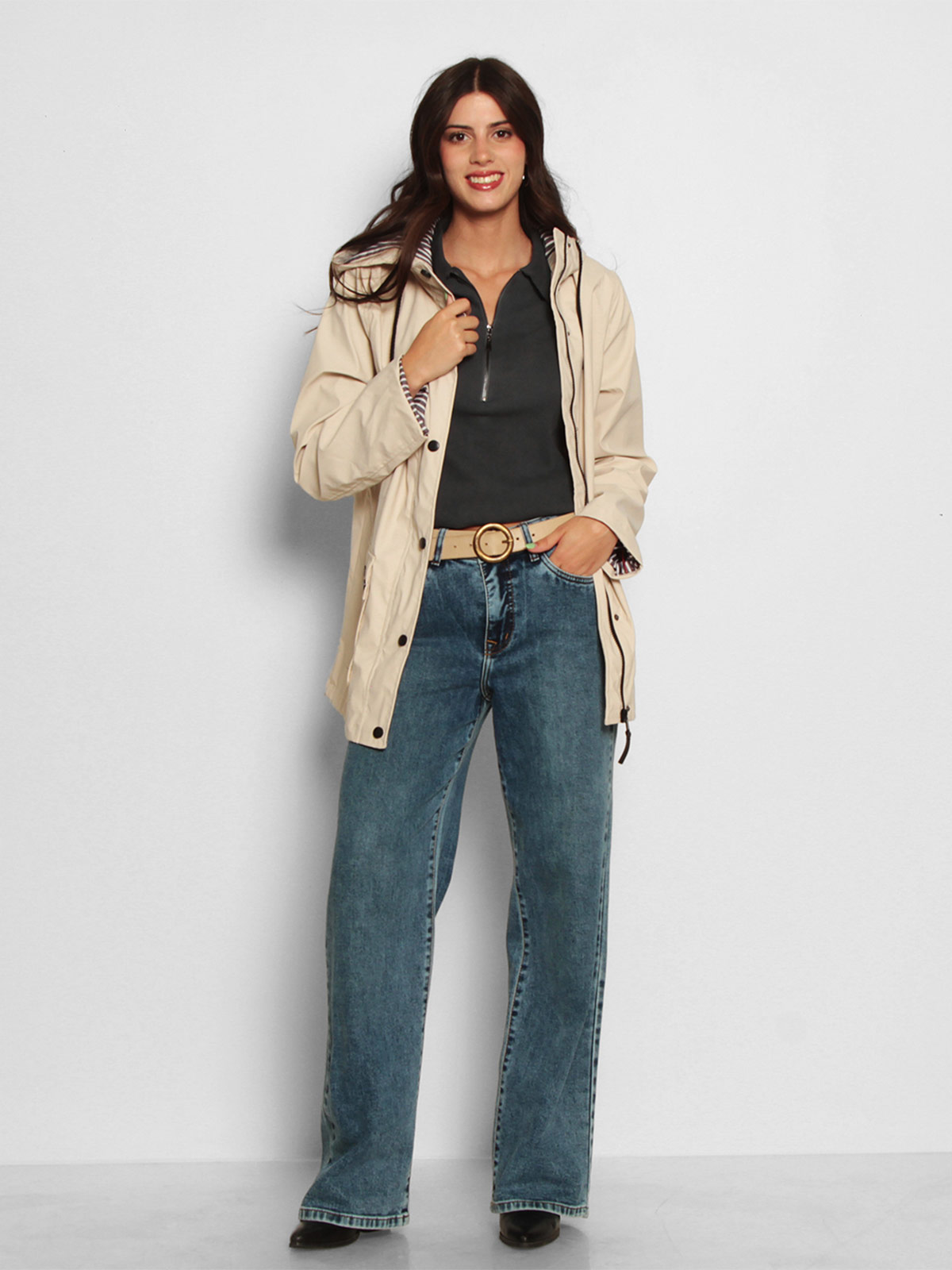 CHAQUETA MUJER WADOS IMPERMEABLE CAPUCHA Y BOLSILLOS - 5