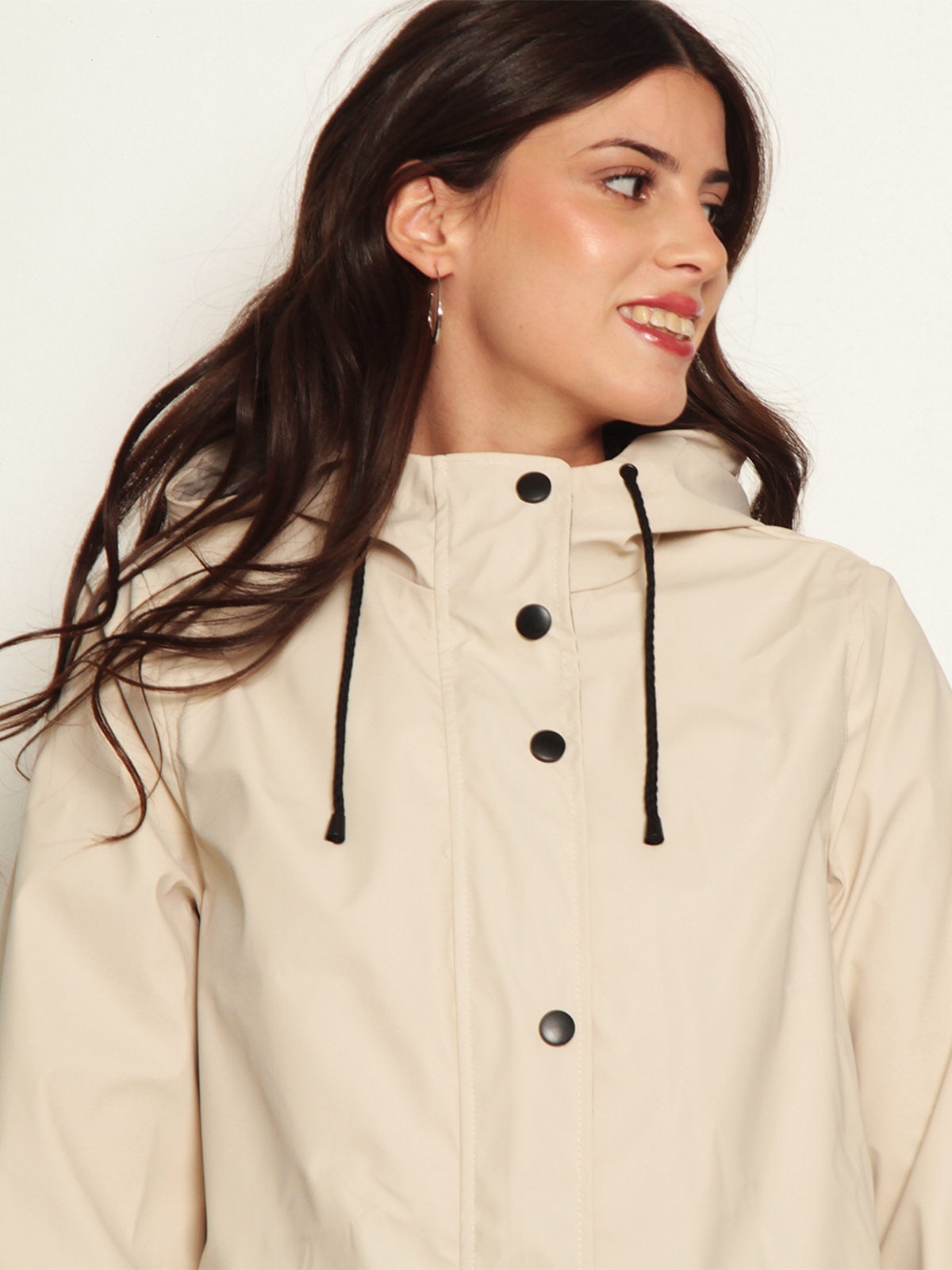 CHAQUETA MUJER WADOS IMPERMEABLE CAPUCHA Y BOLSILLOS - 3