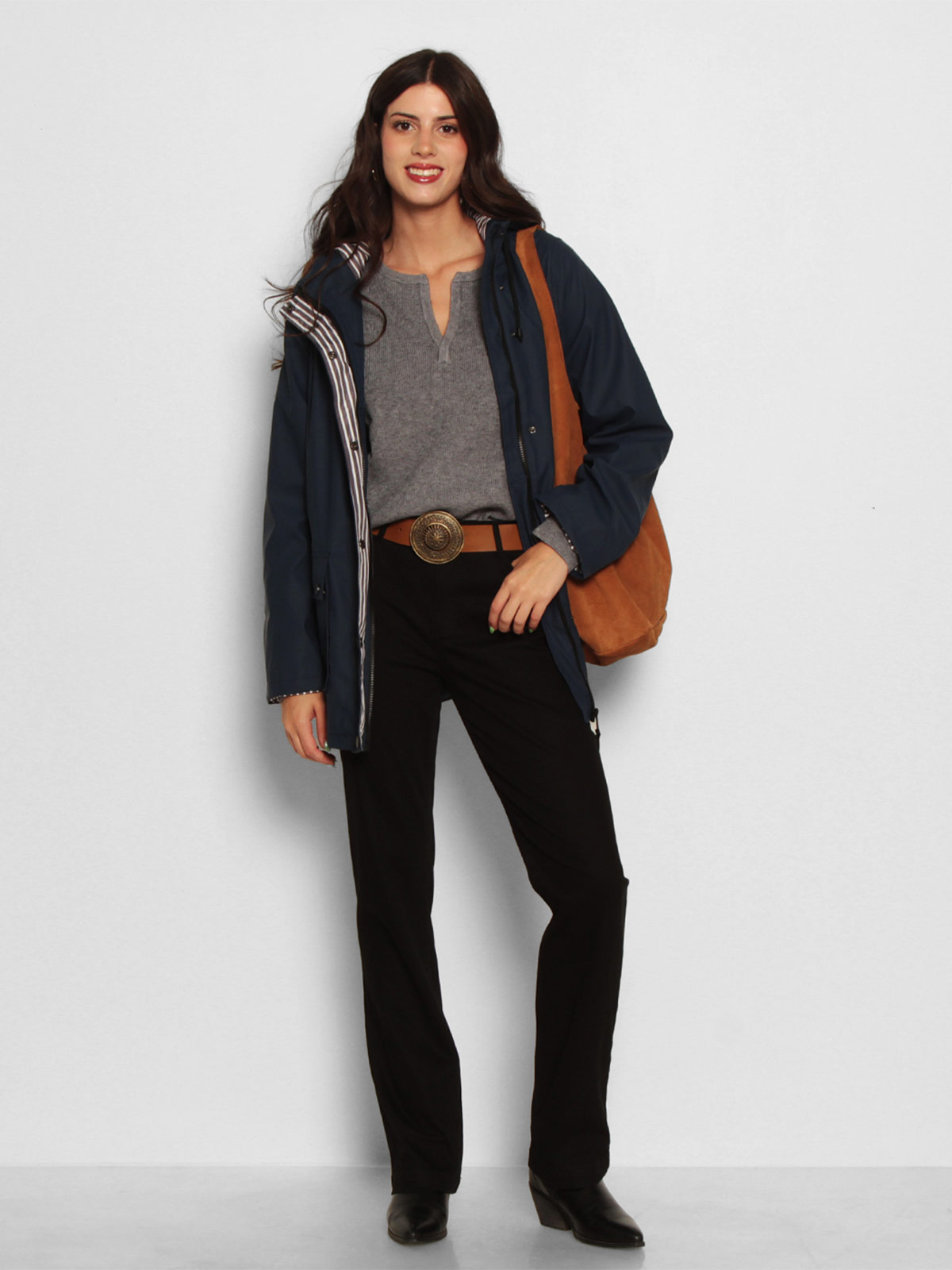 CHAQUETA MUJER WADOS IMPERMEABLE CAPUCHA Y BOLSILLOS - 5