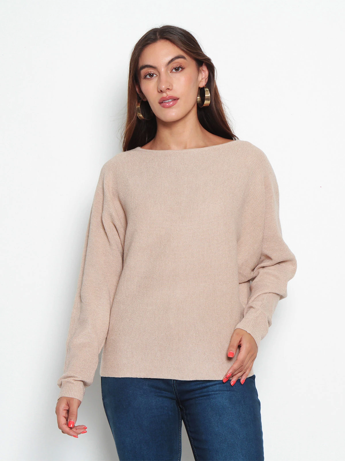 SWEATER MUJER WADOS ESCOTE REDONDO MANGA LARGA - 1