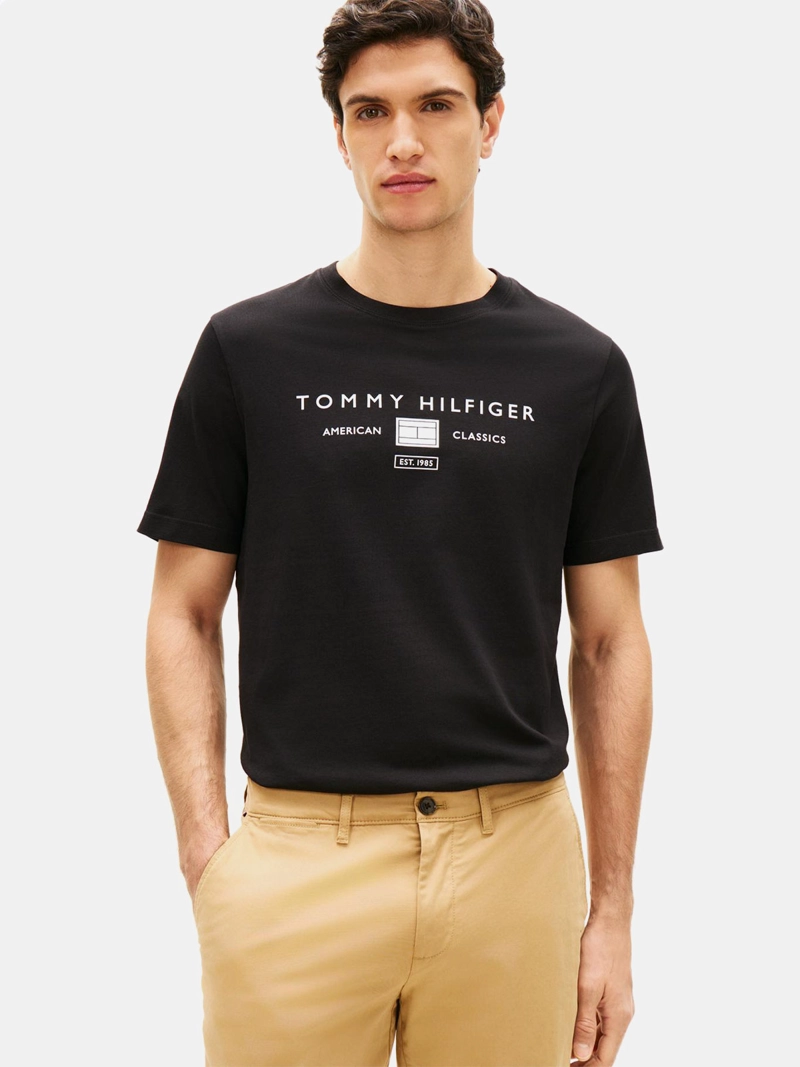 POLERA HOMBRE TOMMY HILFIGER MANGA CORTA REGULAR FIT ALGODÓN - 1