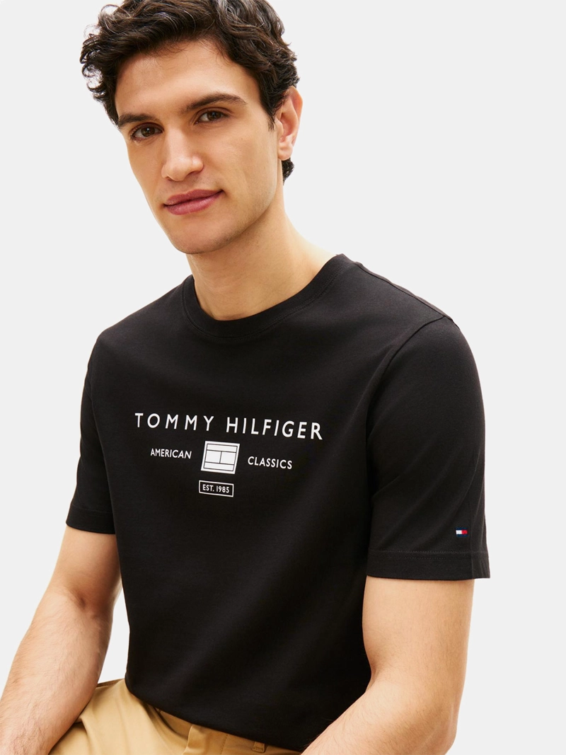 POLERA HOMBRE TOMMY HILFIGER MANGA CORTA REGULAR FIT ALGODÓN - 4