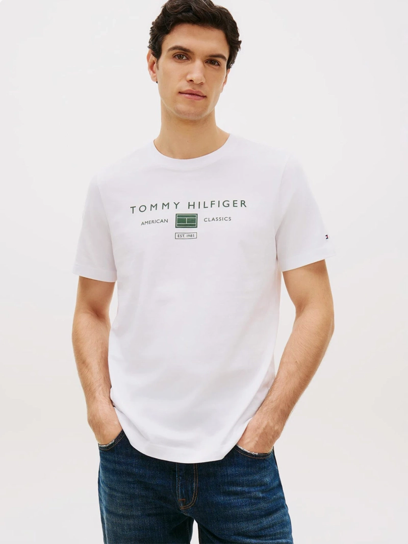 POLERA HOMBRE TOMMY HILFIGER MANGA CORTA REGULAR FIT ALGODÓN - 1