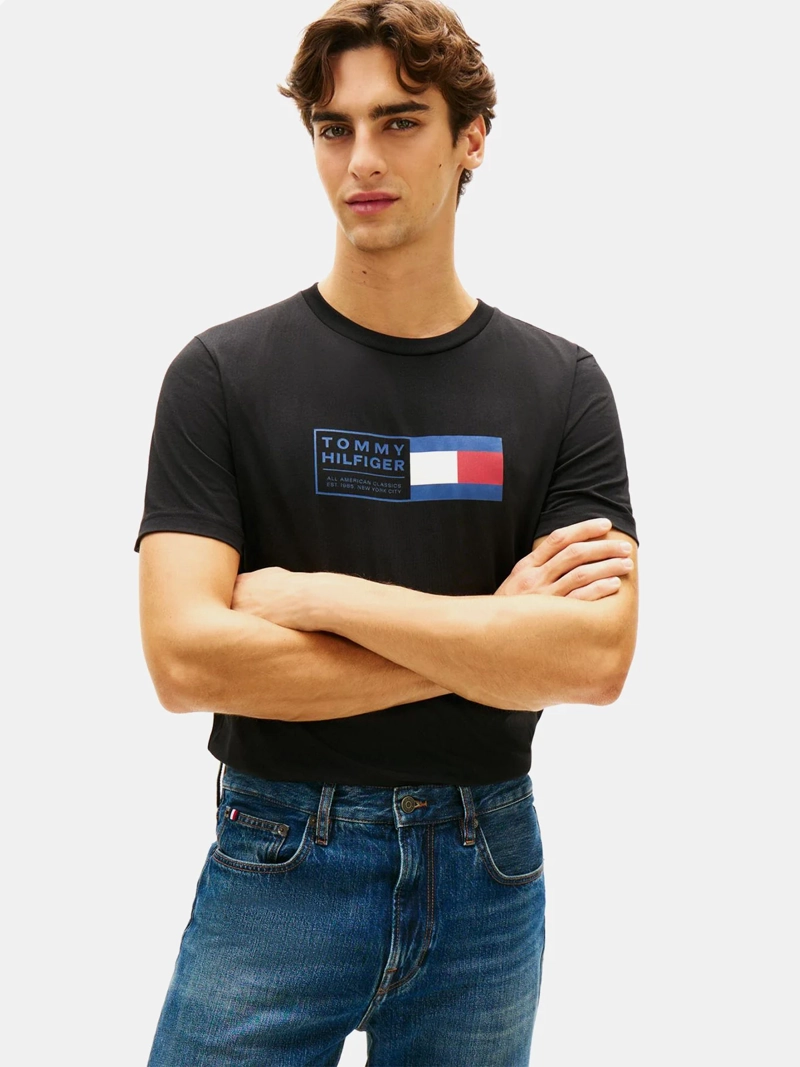 POLERA HOMBRE TOMMY HILFIGER ALGODÓN MANGA CORTA