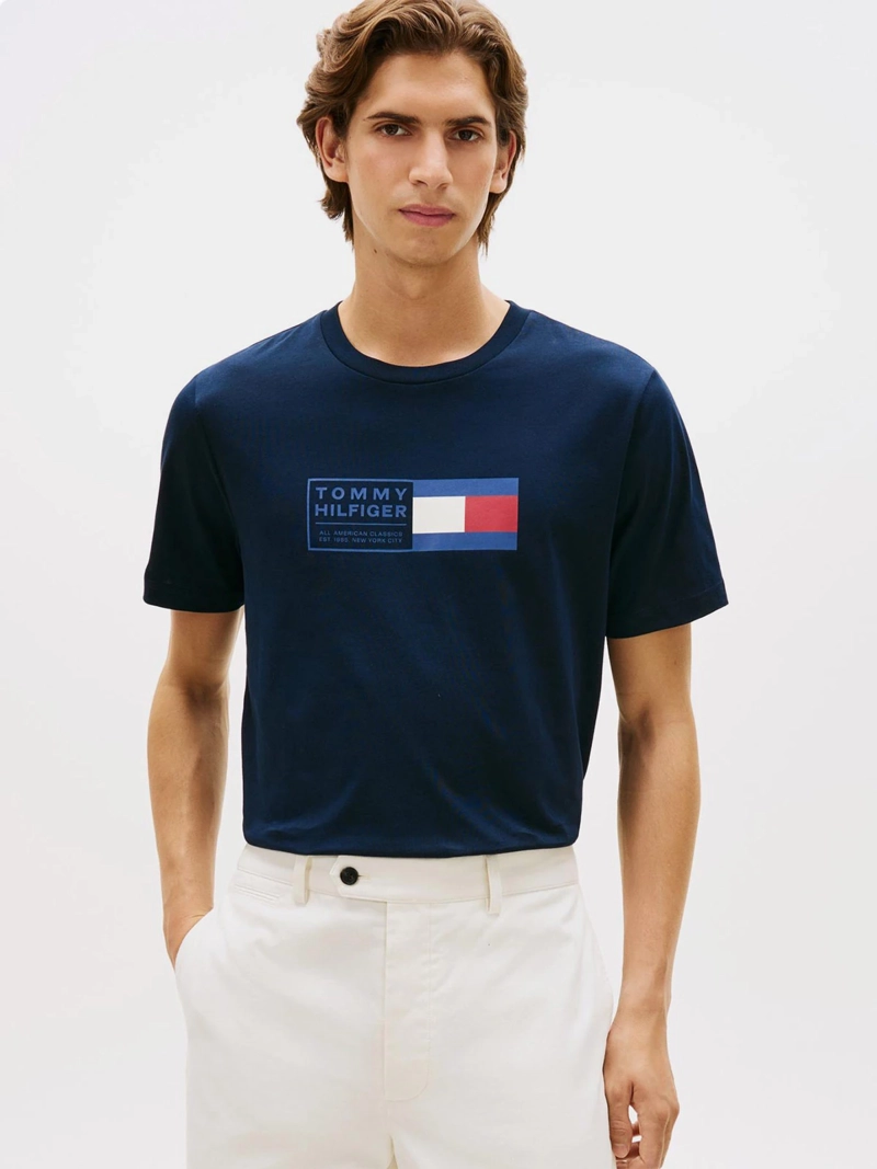POLERA HOMBRE TOMMY HILFIGER ALGODÓN MANGA CORTA