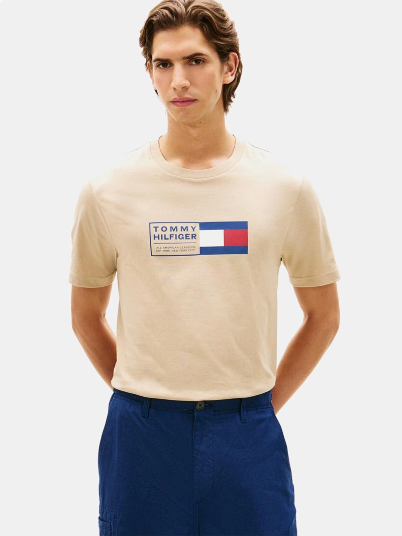 POLERA HOMBRE TOMMY HILFIGER ALGODÓN MANGA CORTA - 1