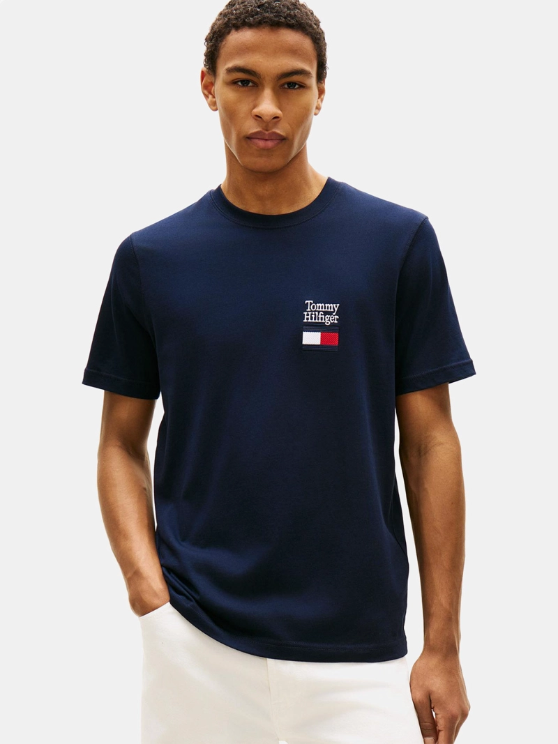 POLERA HOMBRE TOMMY HILFIGER ALGODÓN MANGA CORTA - 1