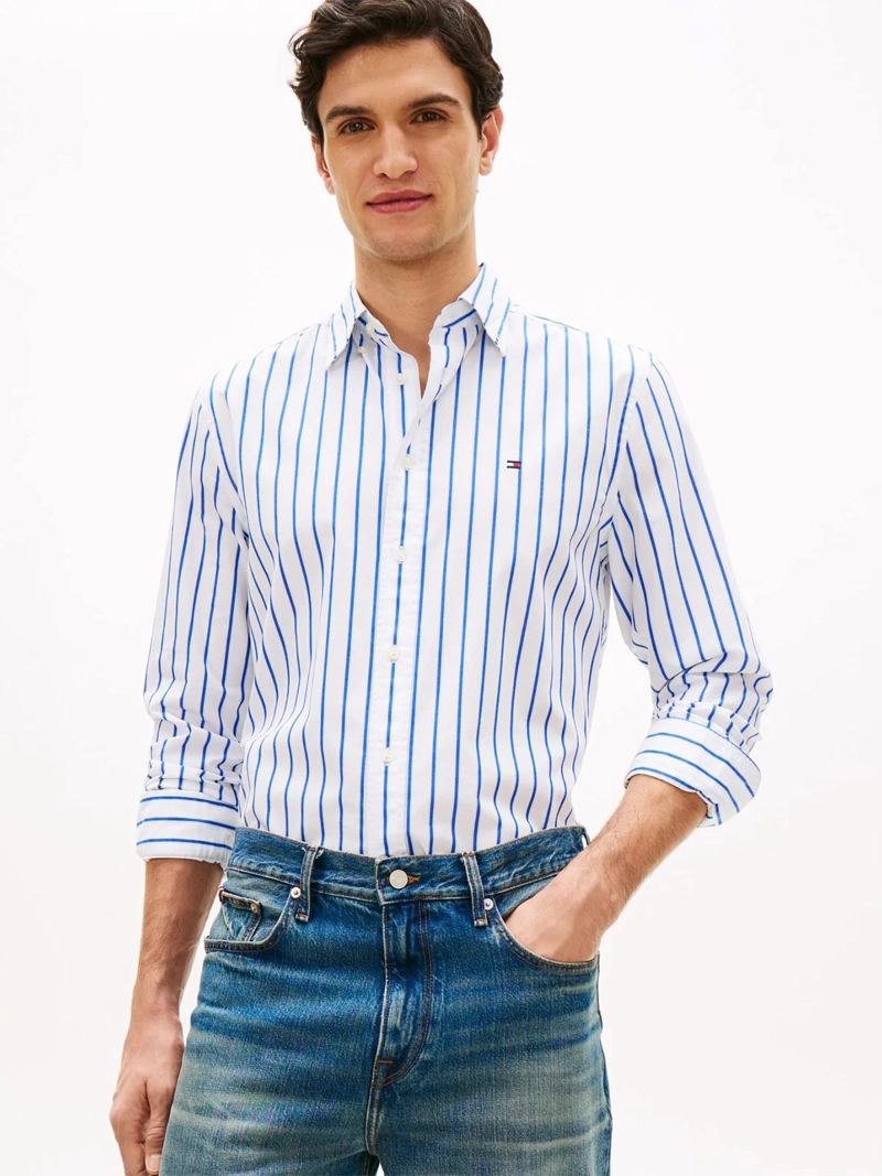 CAMISA TOMMY HILFIGER ALGODÓN MANGA LARGA - 1